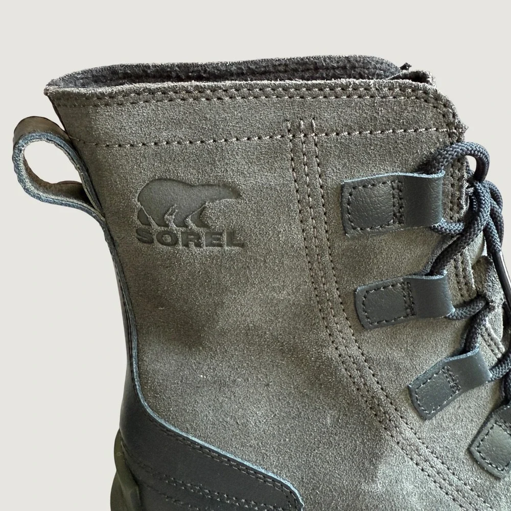 Sorel Explorer II Carnival Felt Mens Size 9.5 Waterproof Insulated Boots Grey